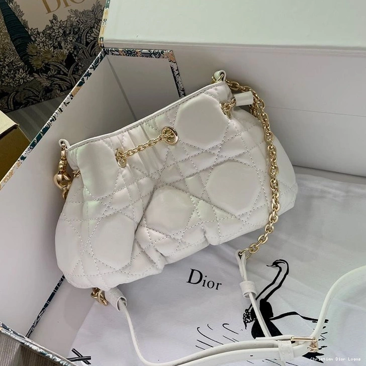 Cheap Macrocannage Small Ammi Bag White Dior Lambskin 0806 Luxury